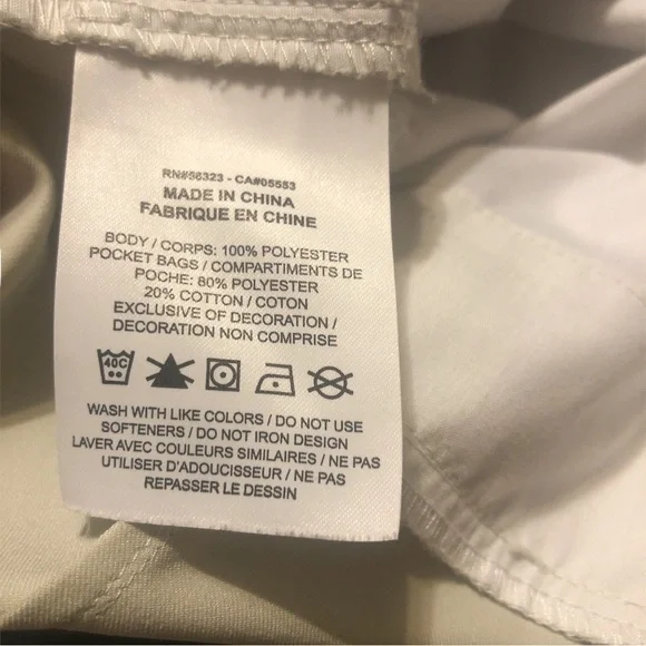 Nike Dri Fit Shorts Standard Fit Flat Front White Activewear Golfing Classic 34 - Picture 6 of 7